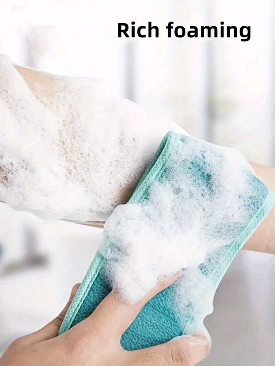 BathBlast Double-Sided Exfoliating Back Scrubber