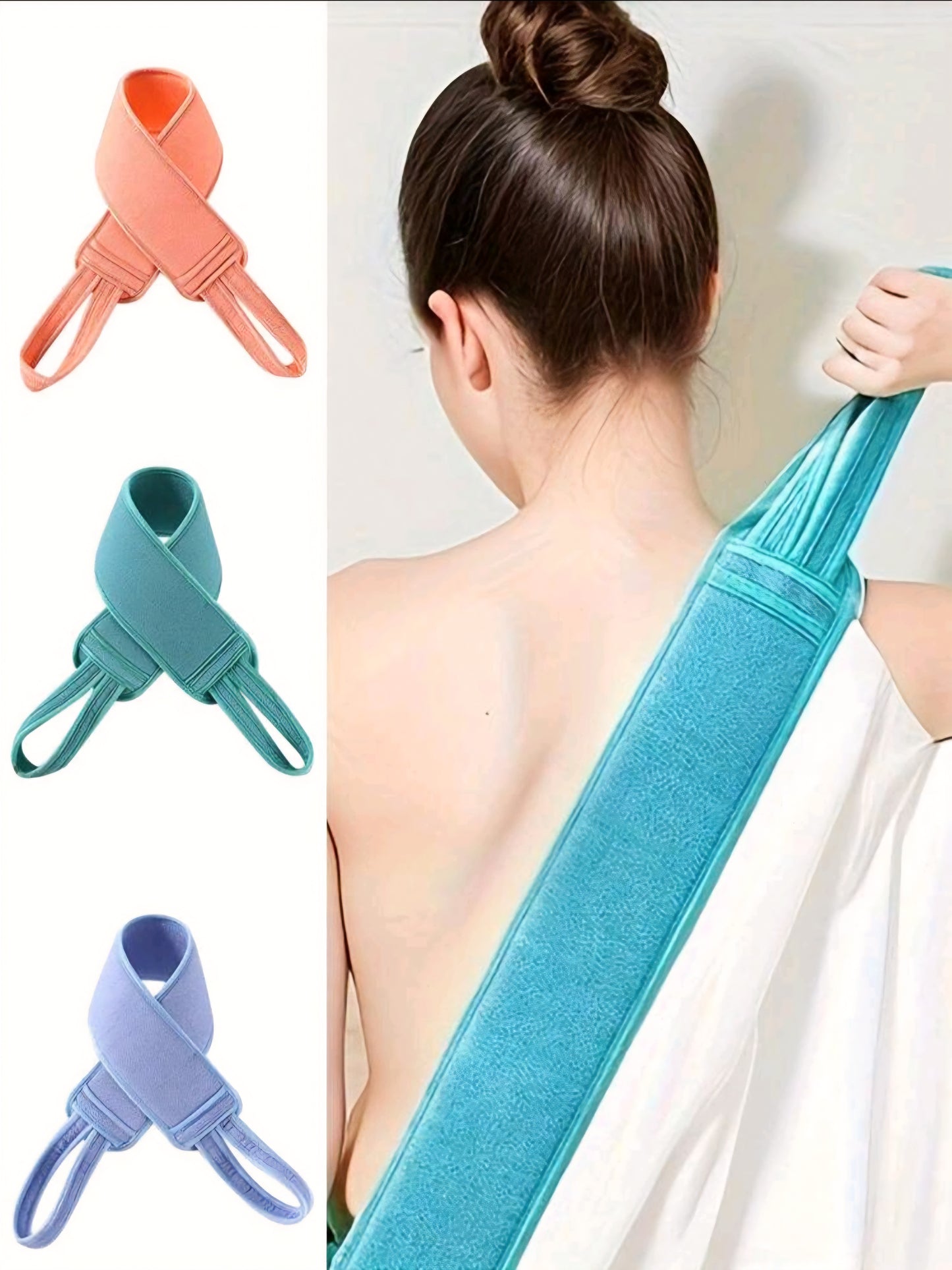 BathBlast Double-Sided Exfoliating Back Scrubber