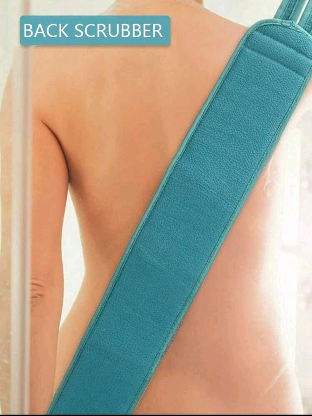 BathBlast Double-Sided Exfoliating Back Scrubber